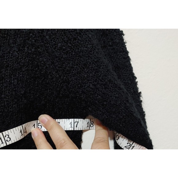 Alya Womens Textured Open Front Drapped Cardigan Color Black Size Small D01-0239 - Picture 9 of 11